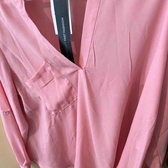 Pink Medium Work Shirt or Casual Top by Zanzea - Picture 1 of 10